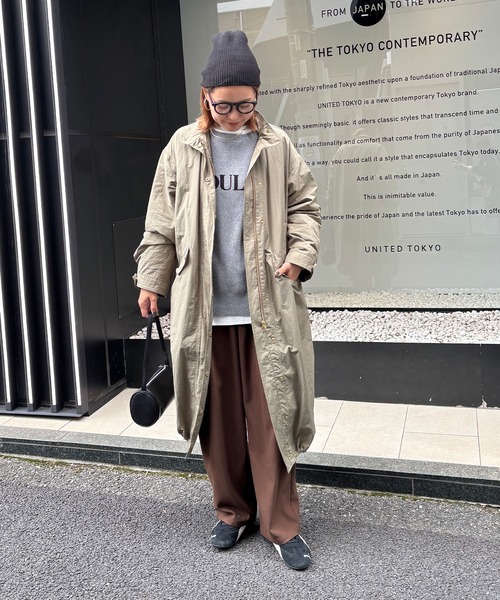 PUAL CE CIN（ピュアルセシン）の「【M/Lサイズ展開】ツータック起毛スラックスパンツ（スラックス・レディース・ベージュ/ブラウン/グレー・MEDIUM/LARGE）」の20枚目の写真