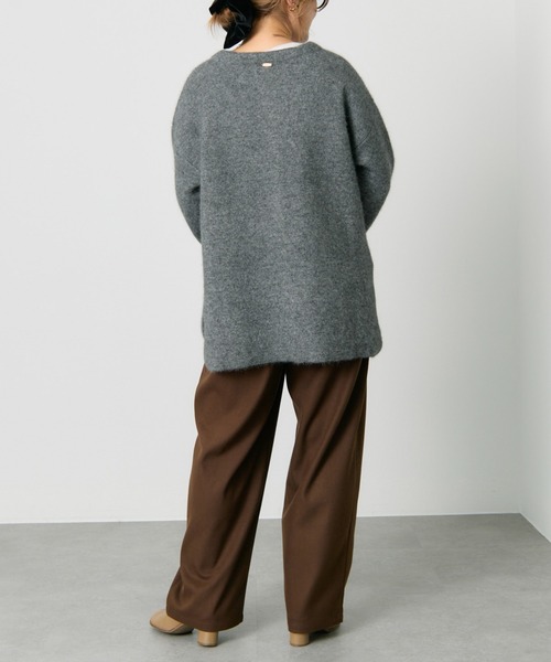 PUAL CE CIN（ピュアルセシン）の「【M/Lサイズ展開】ツータック起毛スラックスパンツ（スラックス・レディース・ベージュ/ブラウン/グレー・MEDIUM/LARGE）」の22枚目の写真