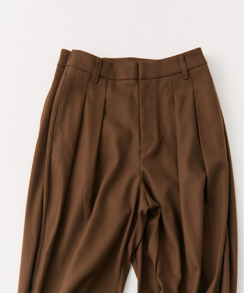 M/Lサイズ展開】ツータック起毛スラックスパンツ（スラックス）｜PUAL