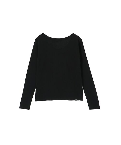 HYSTERIC GLAMOUR（ヒステリックグラマー）の「HYS STARS チビTシャツ（Tシャツ/カットソー・レディース・ブラック/ホワイト/イエロー・FREE）」の6枚目の写真