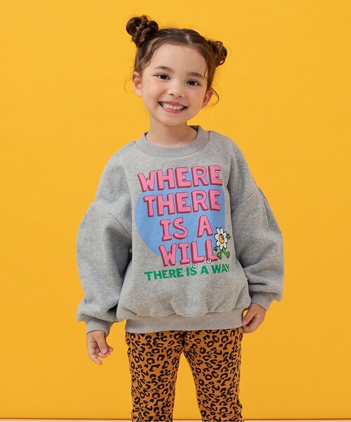 BREEZE（ブリーズ）の「【リンク/裏起毛】あったかバリエーショントレーナー_ジュニア対応（スウェット・キッズ・ピンク/グレー/オフホワイト/アイボリー・80/90/100/110/120/130/140）」の4枚目の写真