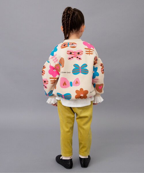 BREEZE（ブリーズ）の「【リンク/裏起毛】あったかバリエーショントレーナー_ジュニア対応（スウェット・キッズ・ピンク/グレー/オフホワイト/アイボリー・80/90/100/110/120/130/140）」の14枚目の写真