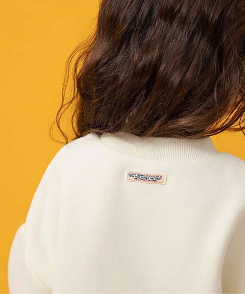 BREEZE（ブリーズ）の「【リンク/裏起毛】あったかバリエーショントレーナー_ジュニア対応（スウェット・キッズ・ピンク/グレー/オフホワイト/アイボリー・80/90/100/110/120/130/140）」の17枚目の写真