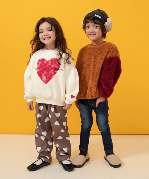 BREEZE（ブリーズ）の「【リンク/裏起毛】あったかバリエーショントレーナー_ジュニア対応（スウェット・キッズ・ピンク/グレー/オフホワイト/アイボリー・80/90/100/110/120/130/140）」の19枚目の写真