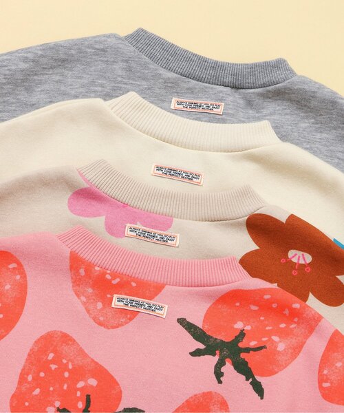 BREEZE（ブリーズ）の「【リンク/裏起毛】あったかバリエーショントレーナー_ジュニア対応（スウェット・キッズ・ピンク/グレー/オフホワイト/アイボリー・80/90/100/110/120/130/140）」の21枚目の写真