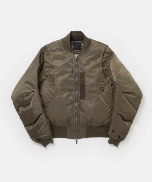 DAIWA PIER39（ダイワピア39）の「DAIWA PIER39 TECH 2WAY MA-1 DOWN JACKET BW-40025W（ダウンジャケット/コート・メンズ・カーキ/ブラック・LARGE/SMALL/MEDIUM/X-LARGE）」の10枚目の写真