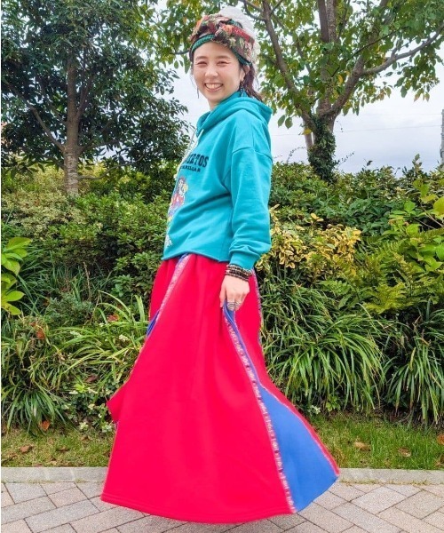 チャイハネ（チャイハネ）の「【チャイハネ】Amina×grn ファミタイフーディー（パーカー・レディース・グリーン/ホワイト・FREE）」の13枚目の写真