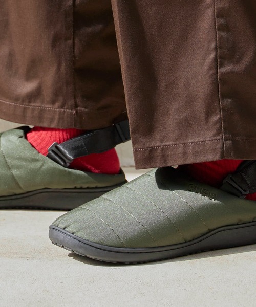 SUBU(スブ)の「SUBU/スブ NANNEN+H CORDURA コーデュラ 同色ロゴ サンダル(サンダル・メンズ・ブラック/カーキ・1/2/3)」の1枚目の写真