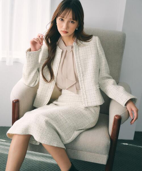 index(インデックス)の「ボウタイタックブラウス【洗濯機OK/防シワ】《XS~3L》(シャツ/ブラウス・レディース・ナチュラル/オフホワイト/ネイビー・44/42/40/38/36/34)」の15枚目の写真