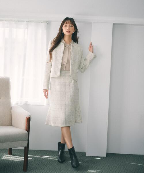 index(インデックス)の「ボウタイタックブラウス【洗濯機OK/防シワ】《XS~3L》(シャツ/ブラウス・レディース・ナチュラル/オフホワイト/ネイビー・44/42/40/38/36/34)」の17枚目の写真