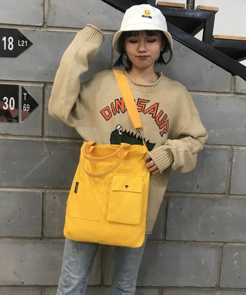 BACKYARD FAMILY(バックヤードファミリー)の「トートバッグ pmytotobag07(トートバッグ・レディース・ブラック/ホワイト・FREE)」の5枚目の写真