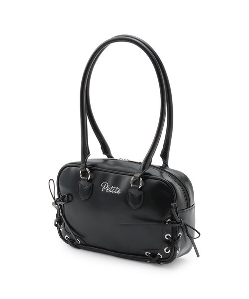 セール】レースアップロングハンドルボストン（ボストンバッグ