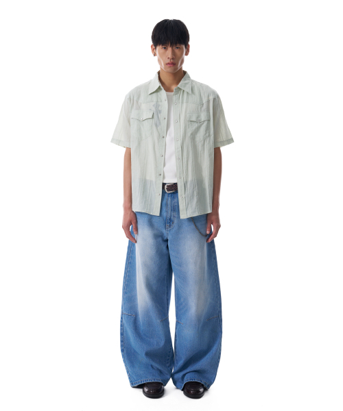 AAKAM（アーカム）の「Patterned Western Half Shirts (Green)（シャツ/ブラウス・レディース・その他・1/2）」の9枚目の写真
