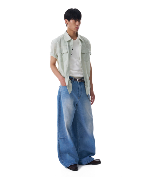 AAKAM（アーカム）の「Patterned Western Half Shirts (Green)（シャツ/ブラウス・レディース・その他・1/2）」の11枚目の写真