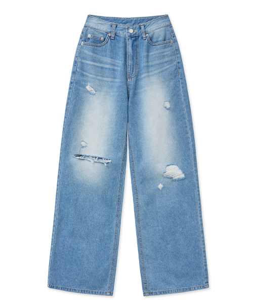 Midnight Move(ミッドナイトムーブ)の「cut sl pants (blue)(デニムパンツ・レディース・その他・SMALL/MEDIUM)」の2枚目の写真
