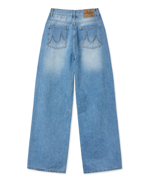 Midnight Move(ミッドナイトムーブ)の「cut sl pants (blue)(デニムパンツ・レディース・その他・SMALL/MEDIUM)」の4枚目の写真