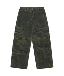 PAINTED CARGO PANTS - KHAKI
