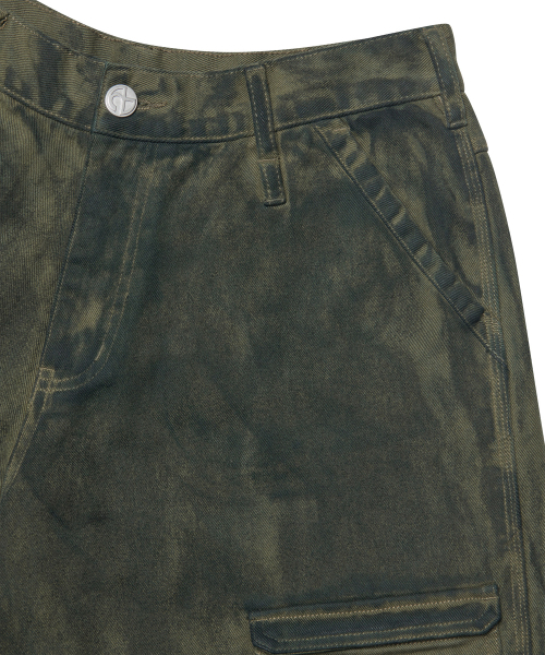 NOMANUAL（NOMANUAL）の「PAINTED CARGO PANTS - KHAKI（その他パンツ・レディース・その他・LARGE/SMALL/MEDIUM）」の5枚目の写真