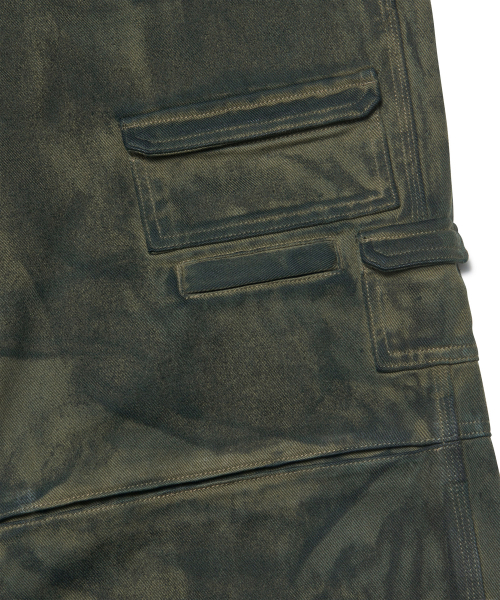 NOMANUAL（NOMANUAL）の「PAINTED CARGO PANTS - KHAKI（その他パンツ・レディース・その他・LARGE/SMALL/MEDIUM）」の6枚目の写真
