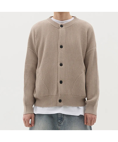 XERO(ゼロ)の「ラウンドネッククロップカーディガン(カーディガン/ボレロ・レディース・ブラック/Beige/ネイビー/ブラウン・MEDIUM/LARGE)」の1枚目の写真