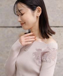 Mystrada（マイストラーダ）の「フラワーエンブロイダリーニット（ニット/セーター）」