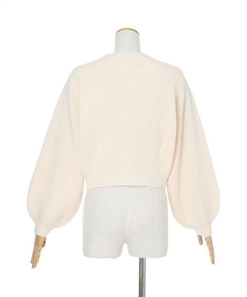 F i.n.t（フィント）の「フロントはしごプチリボンニットプルオーバー/fint フィント（ニット/セーター・レディース・ミント/アイボリー・FREE）」の13枚目の写真