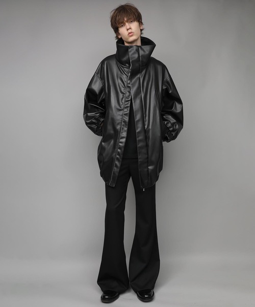 SYNTHETIC LEATHER BLOUSON（ブルゾン）｜ato（アトウ）のファッション 