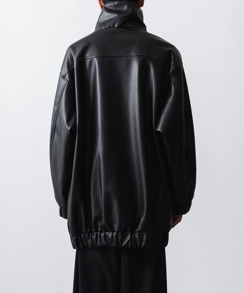 ato（アトウ）の「SYNTHETIC LEATHER BLOUSON（ブルゾン）」 - WEAR