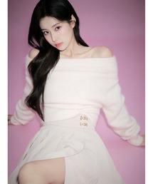 SNIDEL アイボリー オフショルダー ニット 新品 SNIDEL｜スナイデルのニット/セーター（オフショルダー）通販 - ZOZOTOWN