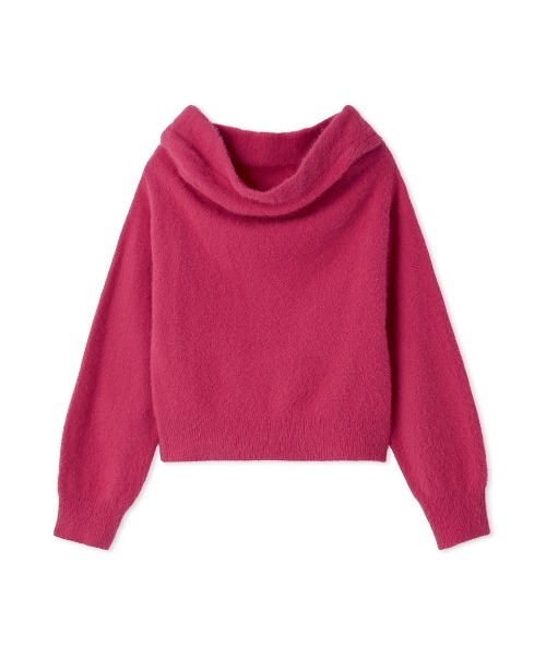 HIGH QUALITY】フォックスカシミヤオフショルプルオーバー（ニット