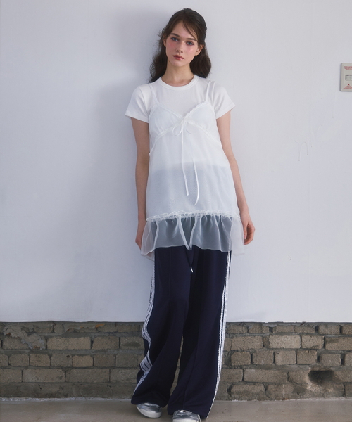 ROSEFRANTZ（ロゼフランツ）の「Sheer Layered Mini Dress [White]（ワンピース・レディース・ホワイト・OS）」の2枚目の写真