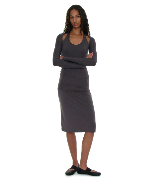 PARTIMENTO WOMEN(パルティメントウィメン)の「PWCジャージボレロ3 IN 1トップ_チャコール(カーディガン/ボレロ・レディース・その他・SMALL/MEDIUM/LARGE)」の5枚目の写真