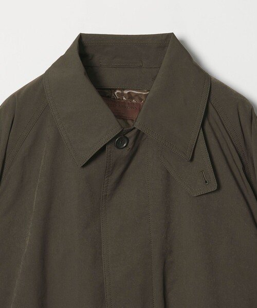 UNITED ARROWS（ユナイテッドアローズ）の「ピーチツイル バルマカーンコート 撥水（ステンカラーコート・メンズ・ダークブラウン/ブラック・XL/L/M/S）」の22枚目の写真