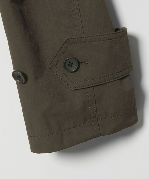 UNITED ARROWS（ユナイテッドアローズ）の「ピーチツイル バルマカーンコート 撥水（ステンカラーコート・メンズ・ダークブラウン/ブラック・XL/L/M/S）」の21枚目の写真