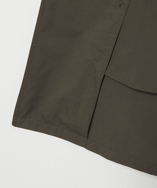 UNITED ARROWS（ユナイテッドアローズ）の「ピーチツイル バルマカーンコート 撥水（ステンカラーコート・メンズ・ダークブラウン/ブラック・XL/L/M/S）」の14枚目の写真