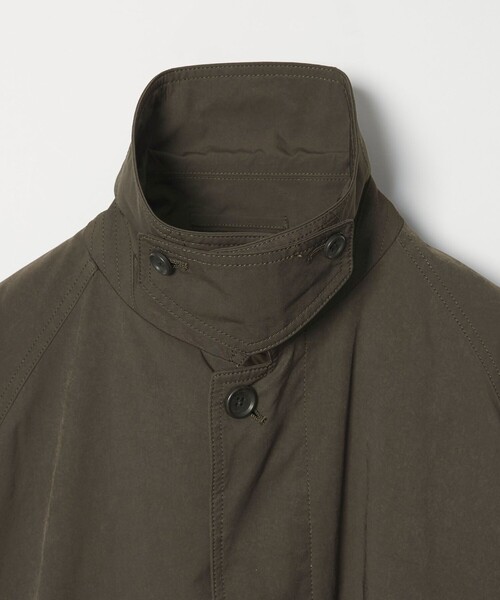 UNITED ARROWS（ユナイテッドアローズ）の「ピーチツイル バルマカーンコート 撥水（ステンカラーコート・メンズ・ダークブラウン/ブラック・XL/L/M/S）」の13枚目の写真