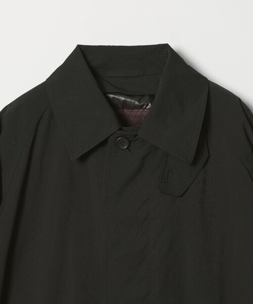 UNITED ARROWS（ユナイテッドアローズ）の「ピーチツイル バルマカーンコート 撥水（ステンカラーコート・メンズ・ダークブラウン/ブラック・XL/L/M/S）」の7枚目の写真