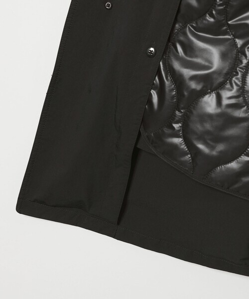 UNITED ARROWS（ユナイテッドアローズ）の「ピーチツイル バルマカーンコート 撥水（ステンカラーコート・メンズ・ダークブラウン/ブラック・XL/L/M/S）」の6枚目の写真