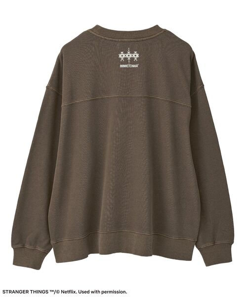 □STRANGER THINGS×MINNETONKA プリンテッドスウェット（スウェット
