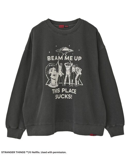 STRANGER THINGS スウェット □STRANGER THINGS×MINNETONKA プリンテッドスウェット（スウェット