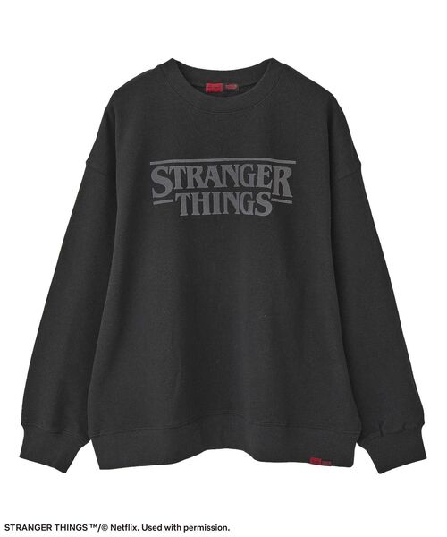STRANGER THINGS スウェット □STRANGER THINGS×MINNETONKA プリンテッドスウェット（スウェット
