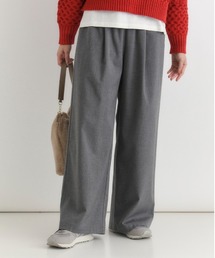 Right-on | 【HONEYSUCKLE ROSE】裏起毛イージーワイドパンツ (スタイリッシュシルエット / タックデザイン / 保温性抜群)(その他パンツ)