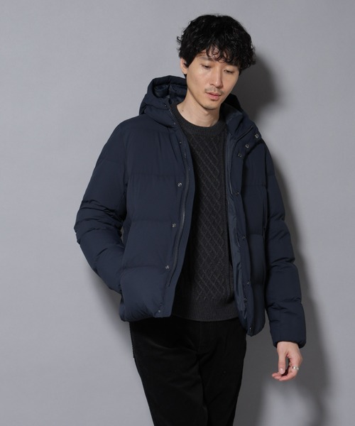 anewdown(R)フルダルステッチフーデット撥水ダウン（ダウンジャケット