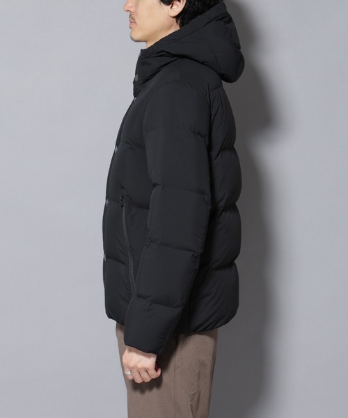 NANO universe（ナノユニバース）の「anewdown(R)フルダルステッチフーデット撥水ダウン（ダウンジャケット/コート・メンズ・ブラック/ライトベージュ/ネイビー・M/S/L）」の22枚目の写真