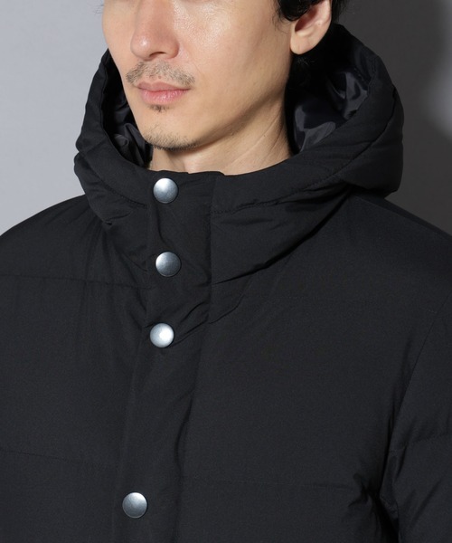 NANO universe（ナノユニバース）の「anewdown(R)フルダルステッチフーデット撥水ダウン（ダウンジャケット/コート・メンズ・ブラック/ライトベージュ/ネイビー・M/S/L）」の12枚目の写真