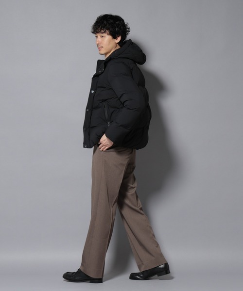 NANO universe（ナノユニバース）の「anewdown(R)フルダルステッチフーデット撥水ダウン（ダウンジャケット/コート・メンズ・ブラック/ライトベージュ/ネイビー・M/S/L）」の20枚目の写真