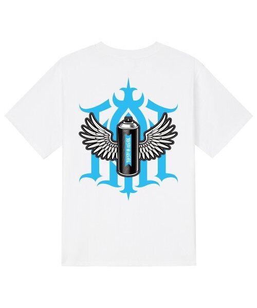 KAN6312(カン6312)の「KTW0066 グラフィティ半袖Tシャツ - ホワイト(Tシャツ/カットソー・メンズ・その他・LARGE/MEDIUM/SMALL/X-LARGE)」の1枚目の写真