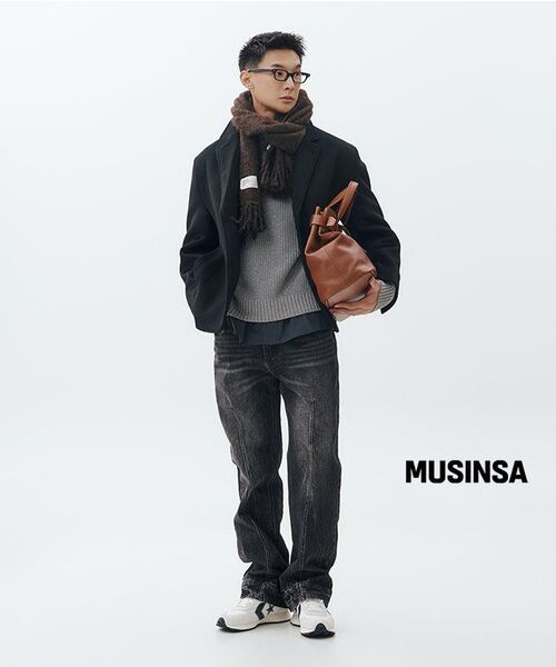 SUARE（スアレ）の「ターンアップデニムパンツブラック（デニムパンツ・レディース・ブラック・MEDIUM/LARGE/X-LARGE）」の7枚目の写真