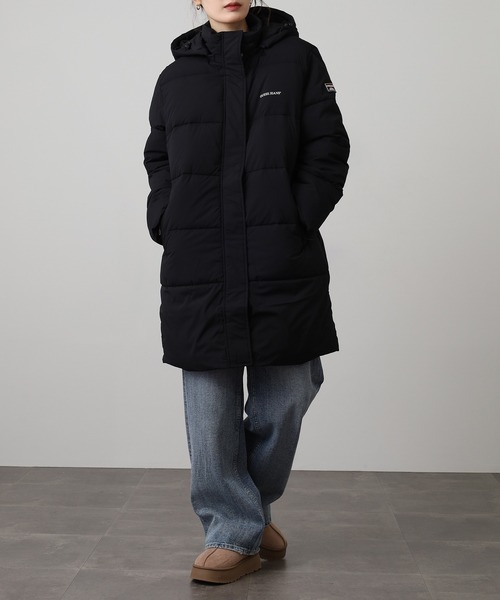 GUESS JEANS(ゲスジーンズ)の「GUESS JEANS パファー ロングジャケット(ダウンジャケット/コート・レディース・ブラック/オフホワイト・S/M/XS/L)」の14枚目の写真