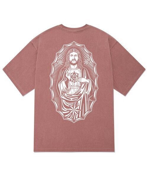 KAN6312(カン6312)の「KTPP0192 エモン ピグメント 半袖Tシャツ - ピンク(Tシャツ/カットソー・メンズ・その他・LARGE/MEDIUM/X-LARGE)」の1枚目の写真